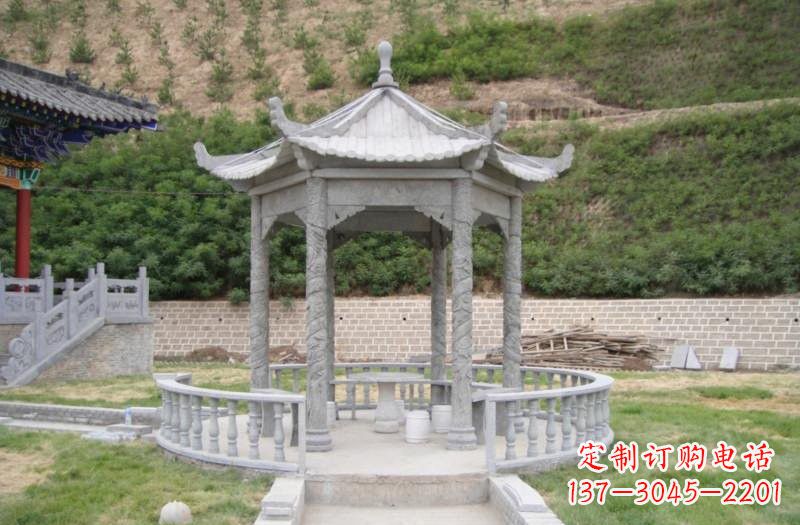 廊坊精美大理石凉亭雕塑