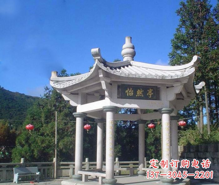 廊坊精美大理石凉亭雕塑