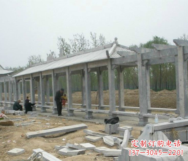 廊坊精美大理石凉亭雕塑