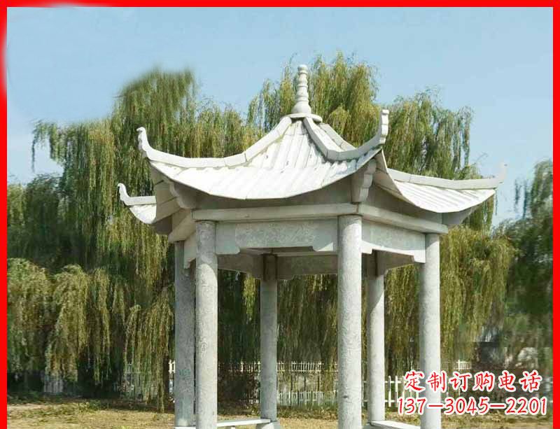 廊坊精美大理石凉亭雕塑