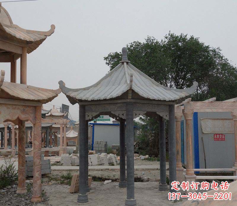 廊坊大理石凉亭精美石雕