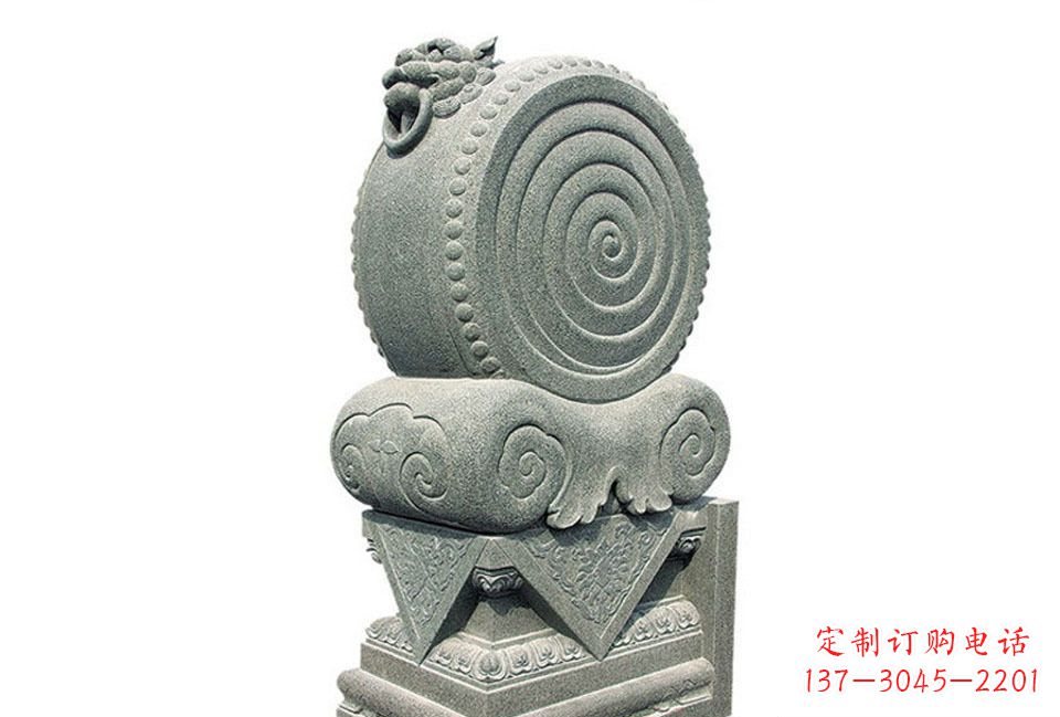 廊坊门墩招财石雕