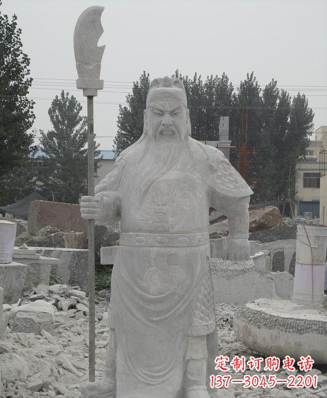廊坊大理石关公雕塑