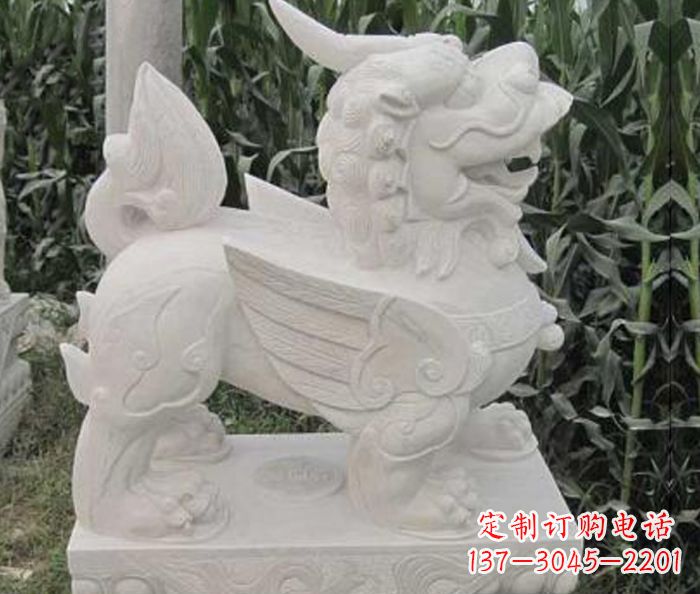廊坊古典貔貅石雕,精美手工雕刻艺术