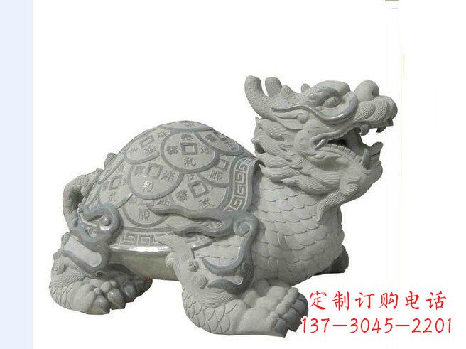 廊坊大理石招财龙雕塑