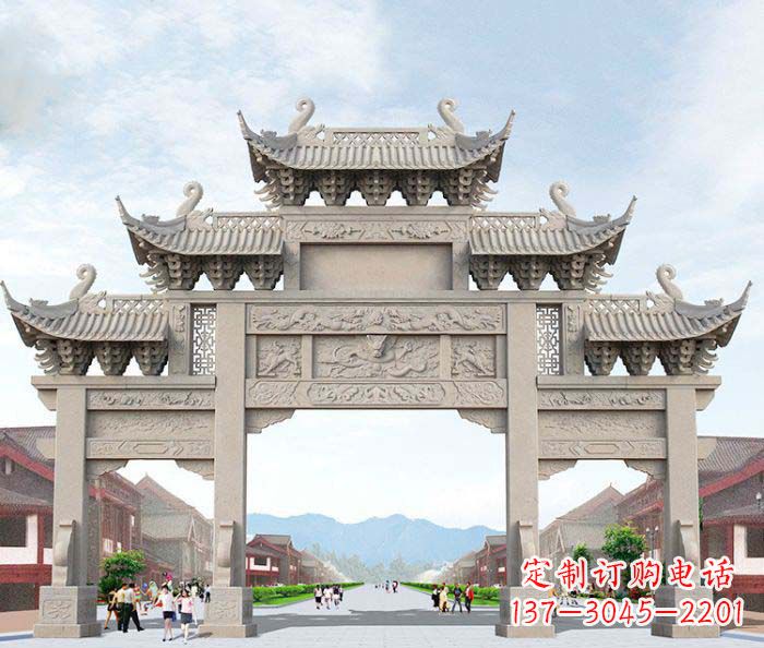廊坊大理石牌坊石雕艺术品