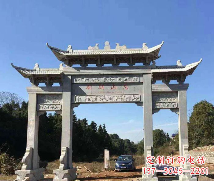 廊坊精美石雕牌坊雕塑