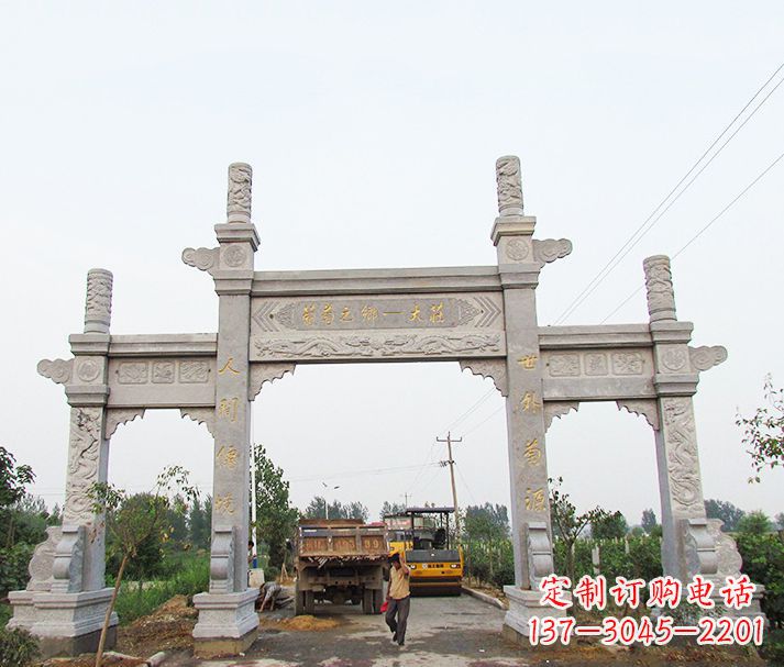 廊坊大理石牌坊石雕,艺术精髓永不凋零