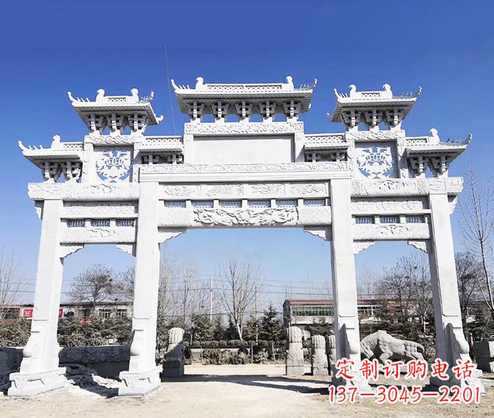 廊坊大理石牌坊石雕定制