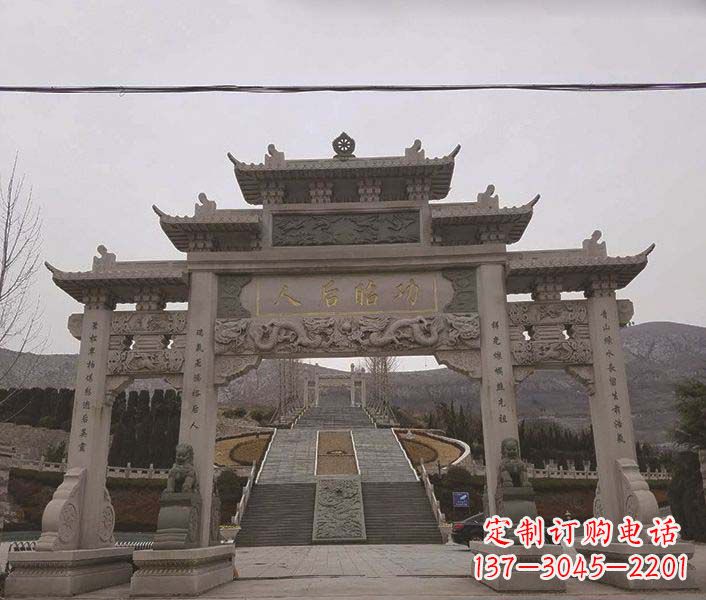 廊坊大理石牌坊石雕,精美别致,艺术魅力无限