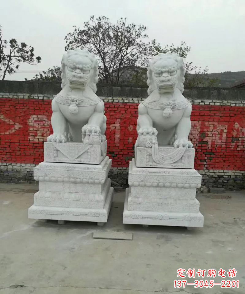 廊坊大理石狮子雕塑,精致而壮观