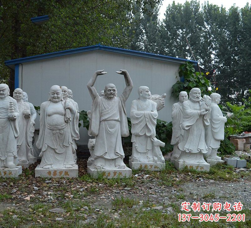 廊坊大理石罗汉雕塑,高贵雅致
