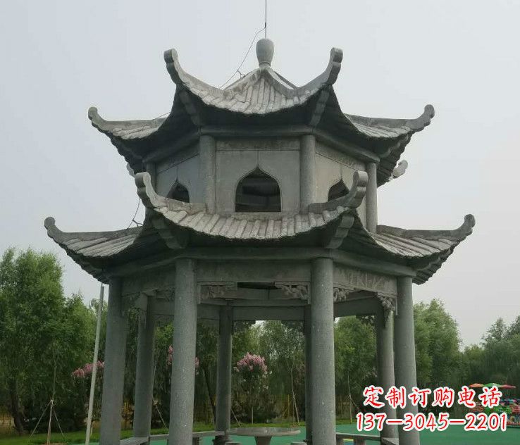 廊坊精美大理石凉亭石雕
