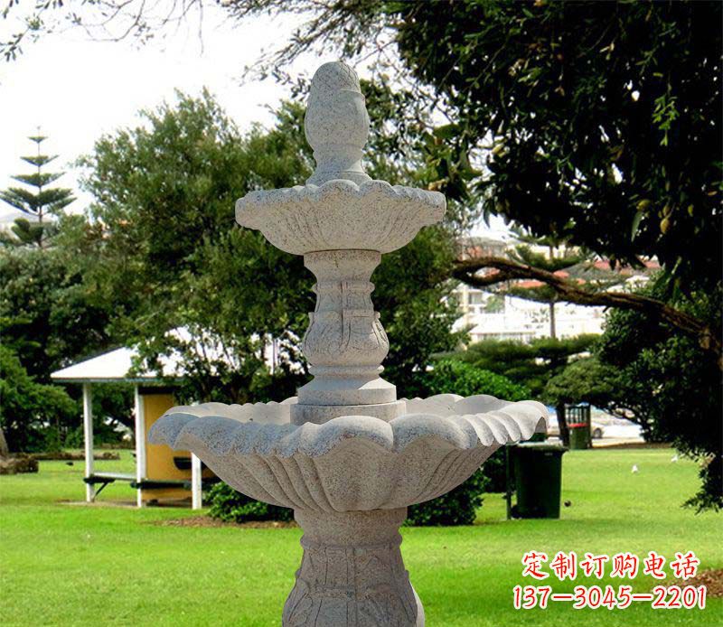 廊坊大理石双层喷泉雕塑,精美绝伦