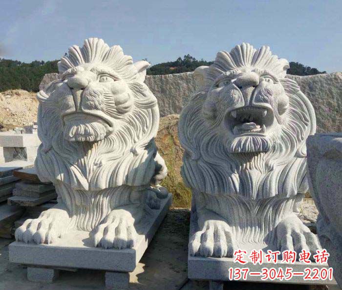 廊坊大理石西洋欧式石狮子雕塑