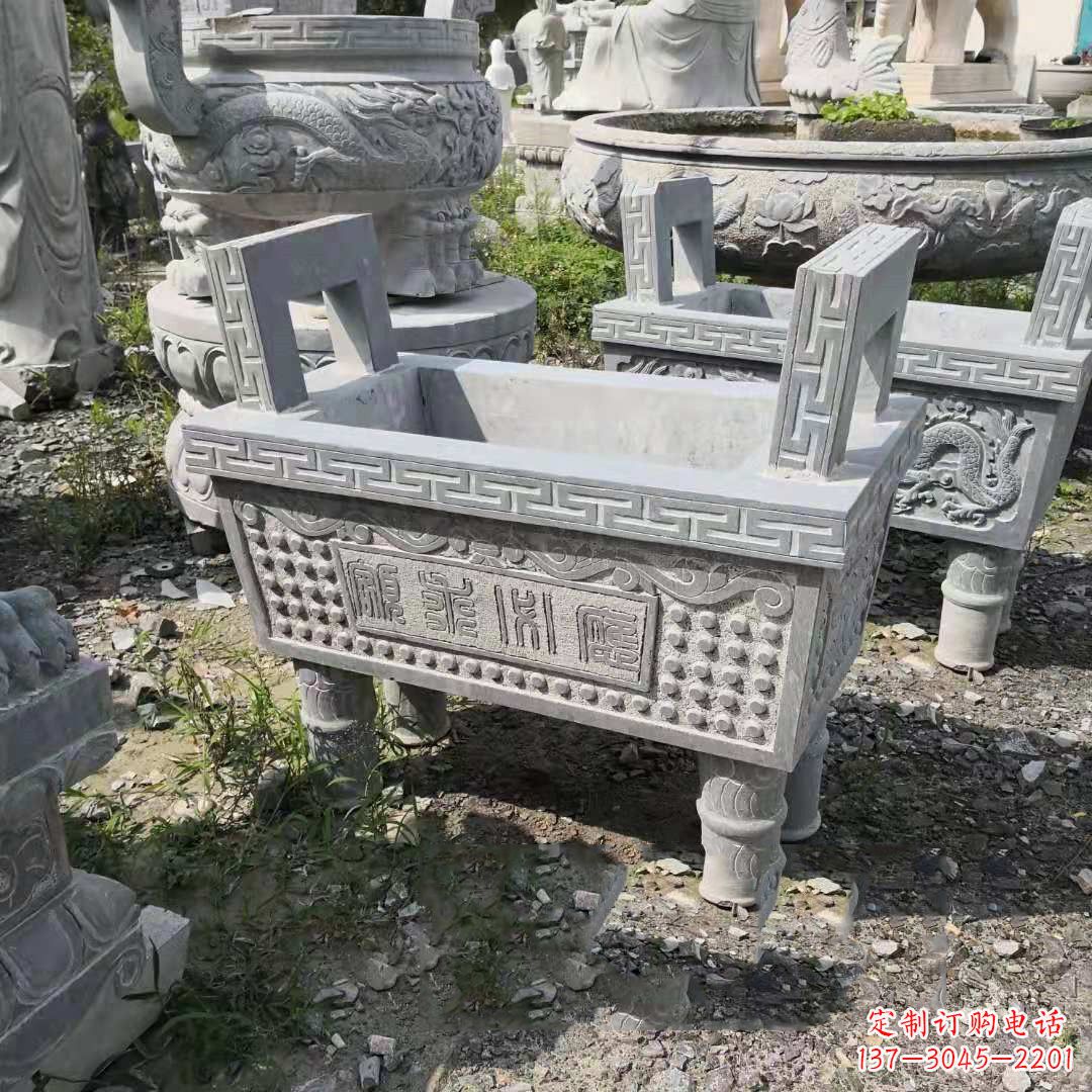 廊坊精美大理石香炉石雕