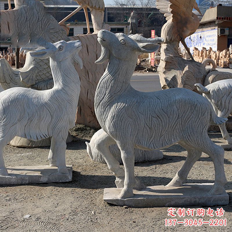 廊坊大理石精美羊雕塑