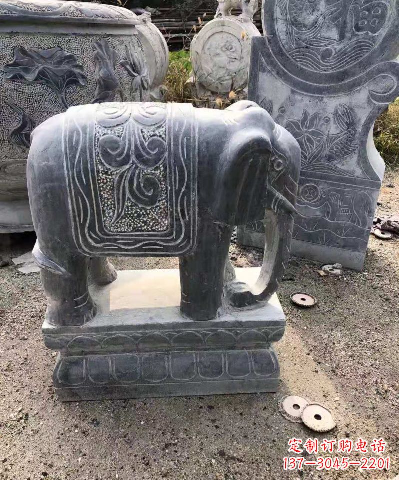 廊坊大理石大象雕塑