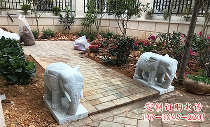 廊坊大理石小象石雕,让你的大好家园更加美丽