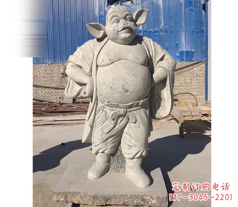 廊坊大理石猪八戒雕塑