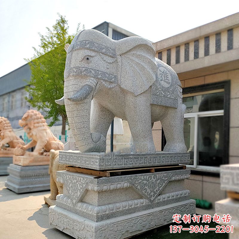 廊坊新颖雄伟的大象雕塑