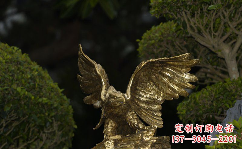 廊坊精美大鹏展翅老鹰铜雕
