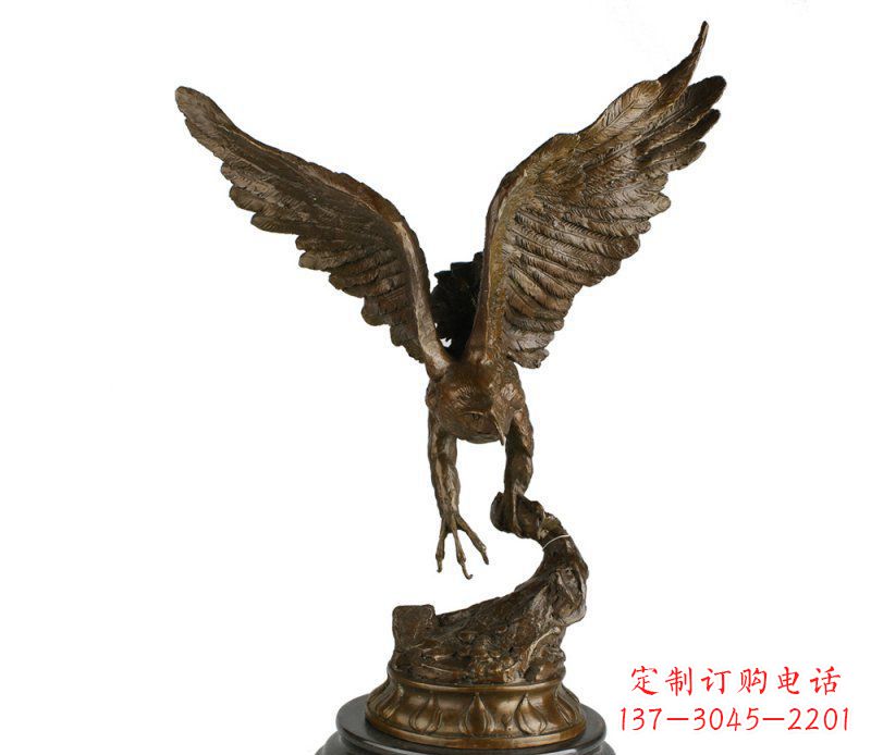 廊坊大鹏展翅老鹰铜雕塑