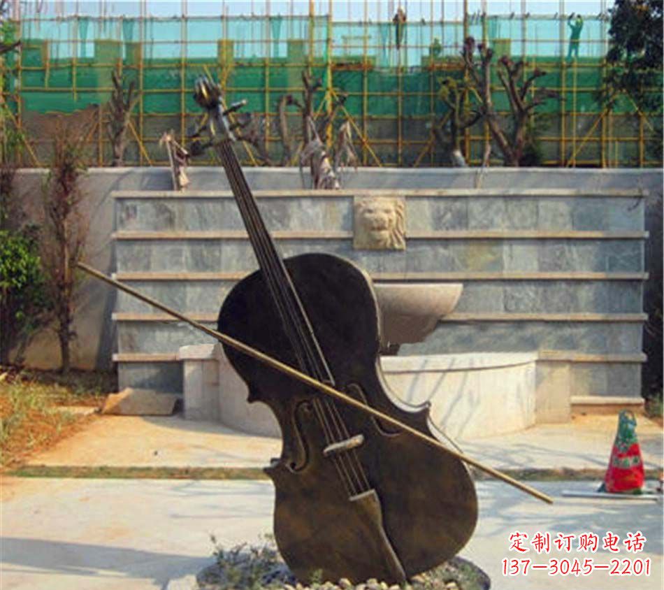 廊坊精美大提琴铜雕