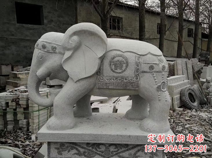 廊坊古典风格大象雕塑