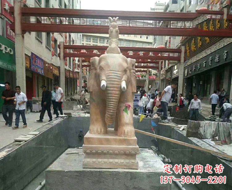 廊坊大象石材雕塑