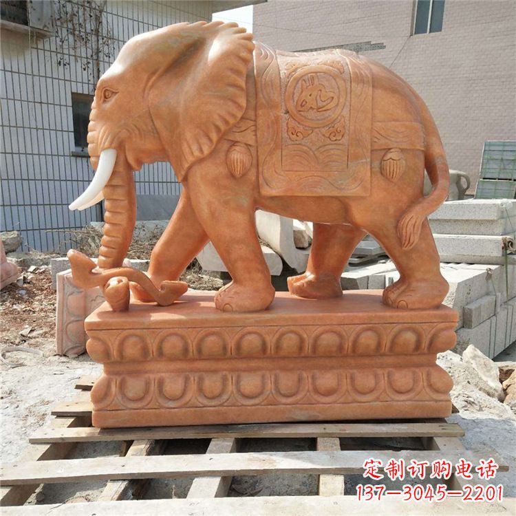 廊坊大象石雕画