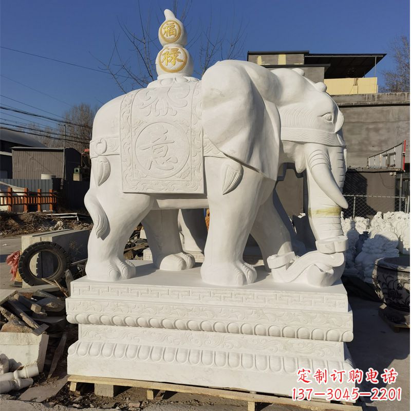 廊坊大象石雕守墓
