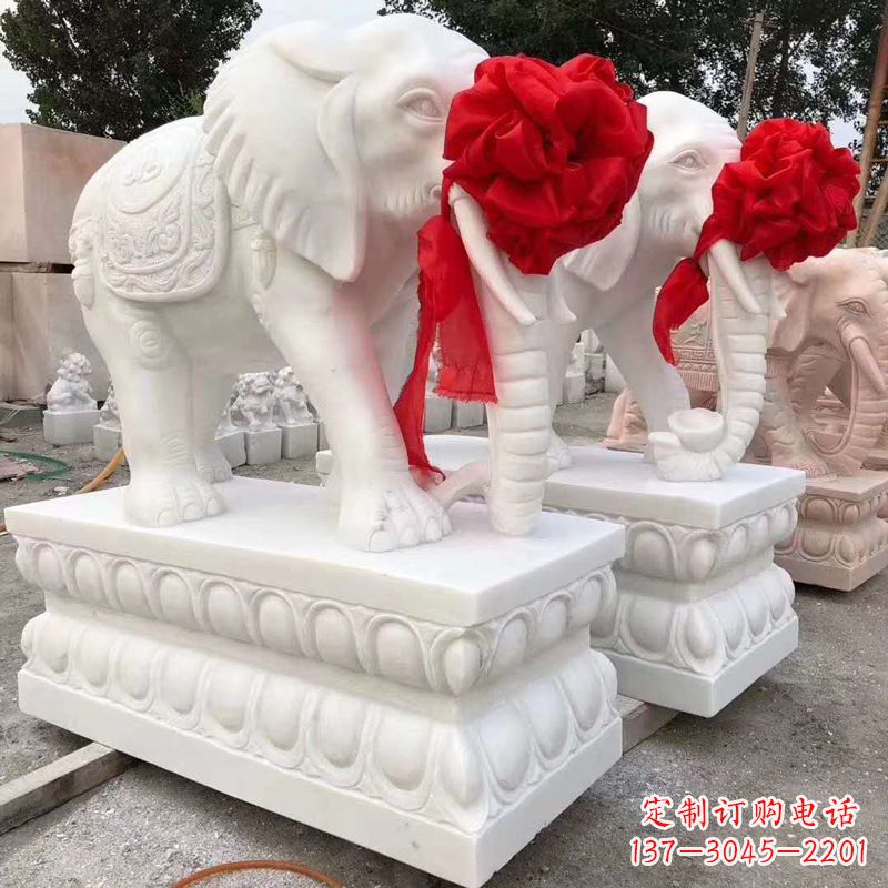 廊坊大象石雕塑