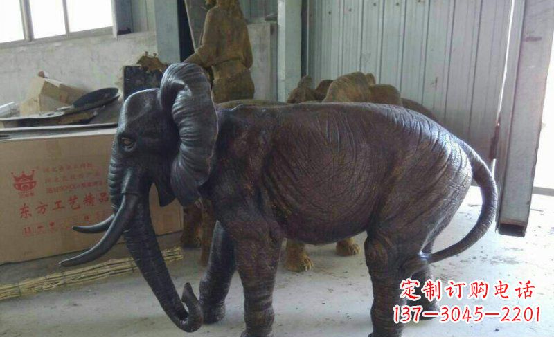 廊坊大象铜雕广场动物雕塑
