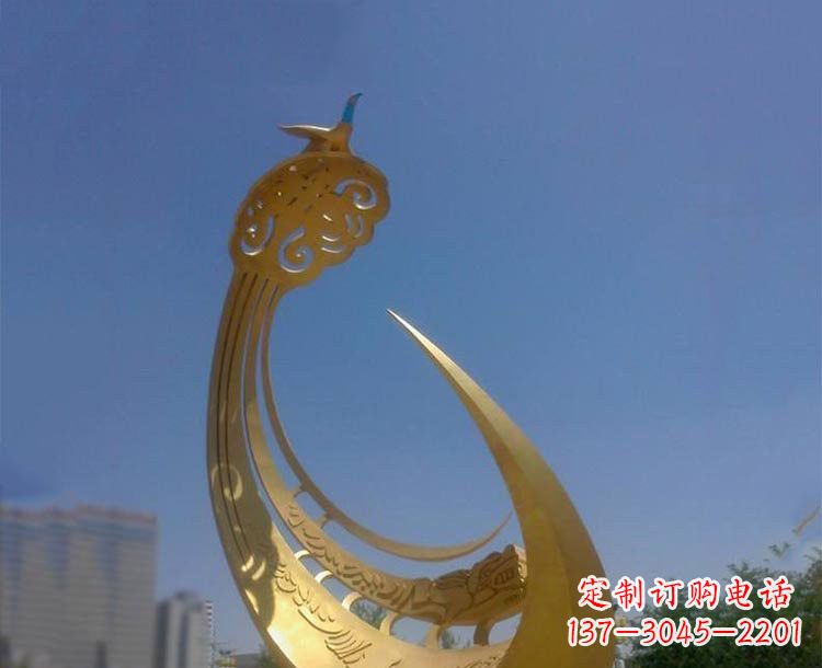 廊坊不锈钢创意凤凰雕塑