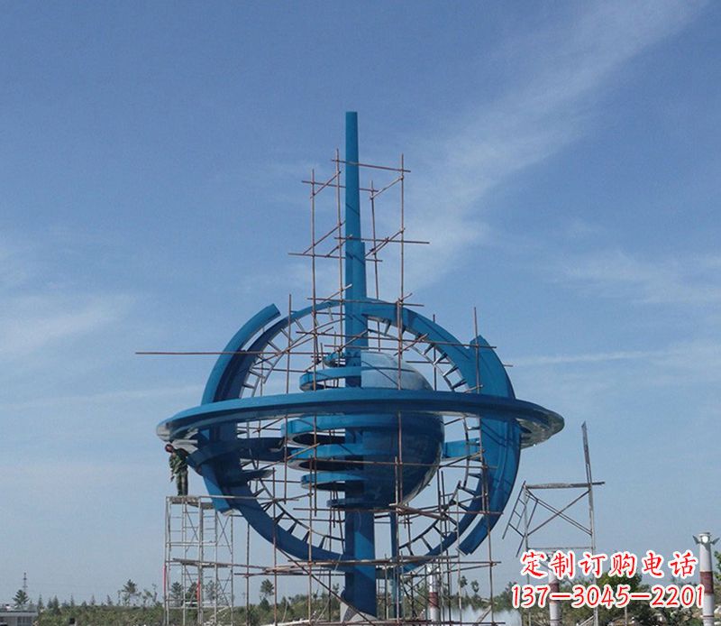 廊坊大型不锈钢地球雕塑