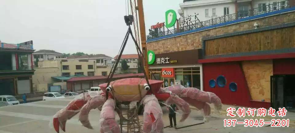 廊坊大型不锈钢螃蟹雕塑11