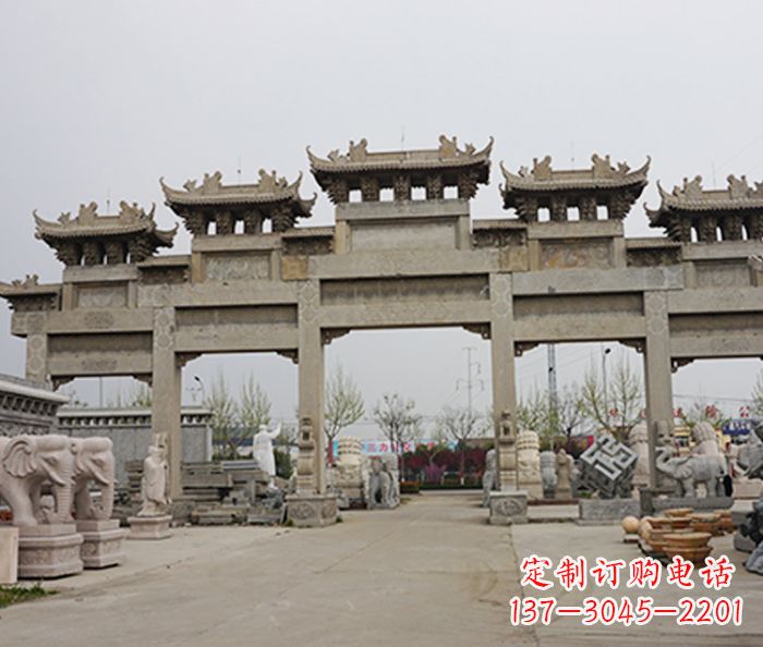 廊坊精美牌坊石雕定制
