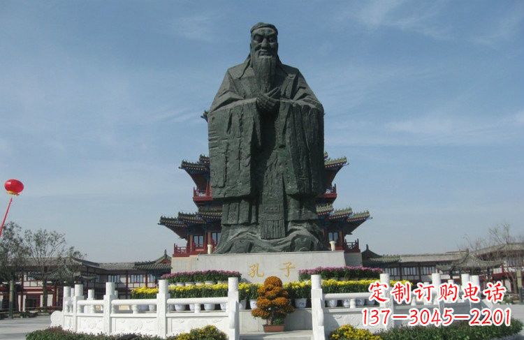 廊坊大型锻铜孔子雕像,非凡之美