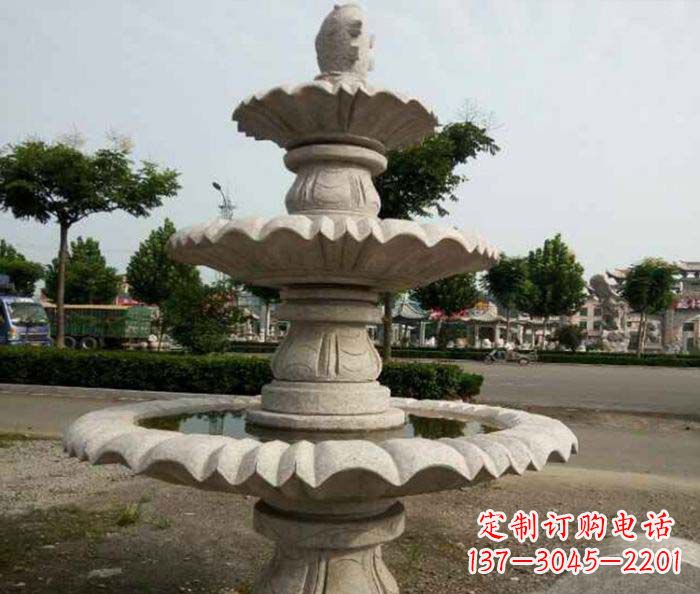 廊坊精美的喷泉石雕塑