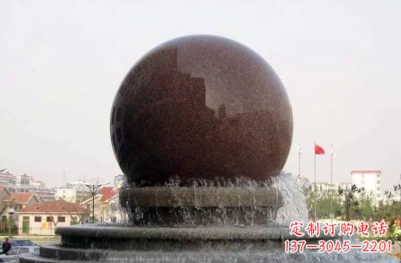 廊坊大型风水球喷泉石雕