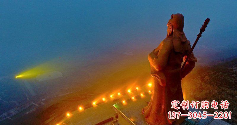 廊坊精美关公雕塑 林景观玻璃钢雕塑