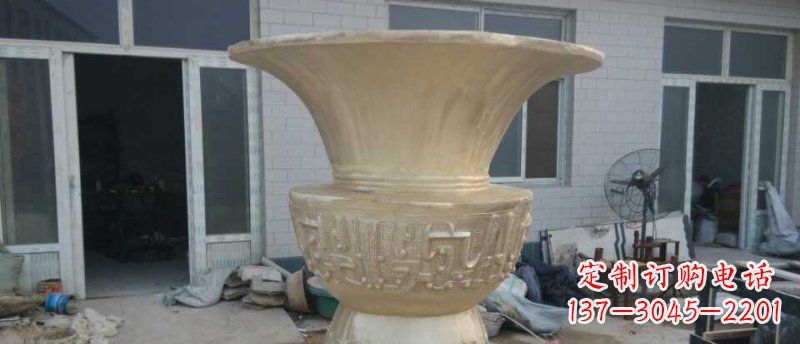 廊坊大型花盆铜雕