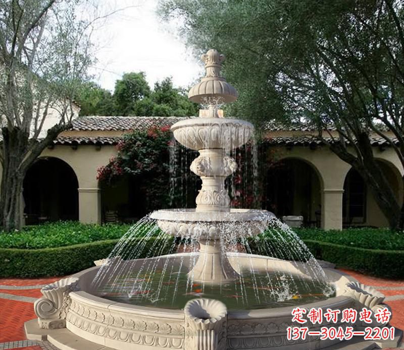 廊坊大型景观喷泉石雕 (2)