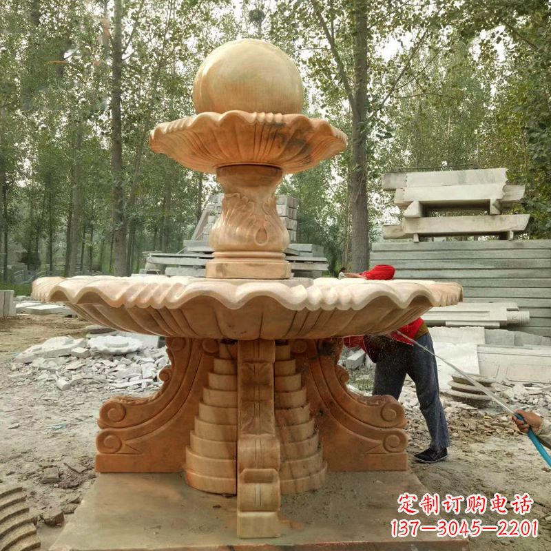 廊坊巨型石喷泉雕塑