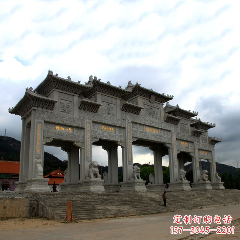 廊坊大型牌楼雕塑制作