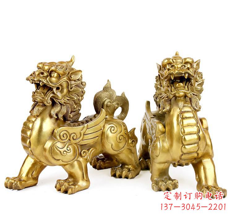 廊坊豪华大型铜貔貅雕塑