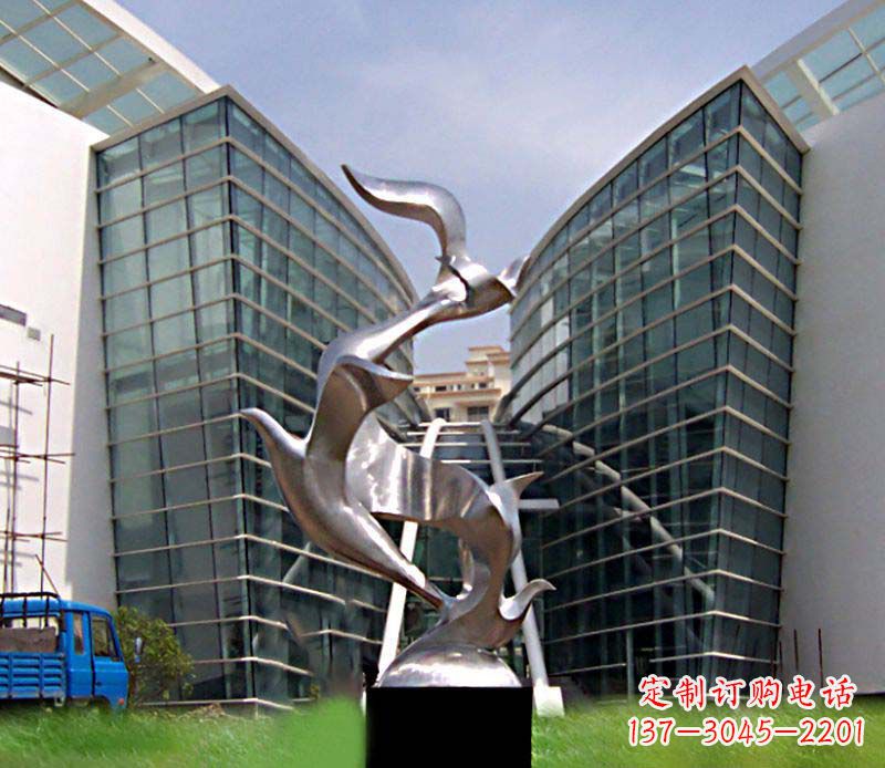 廊坊大雁城市不锈钢雕塑