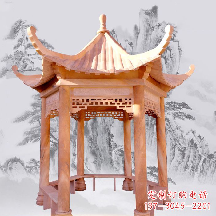 廊坊优雅大理石雕刻凉亭