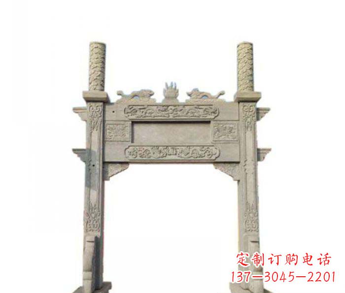 廊坊产品名称中领雕塑-牌坊石雕